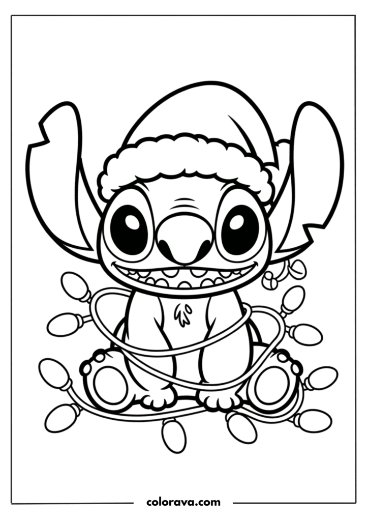 Stitch coloring pages
