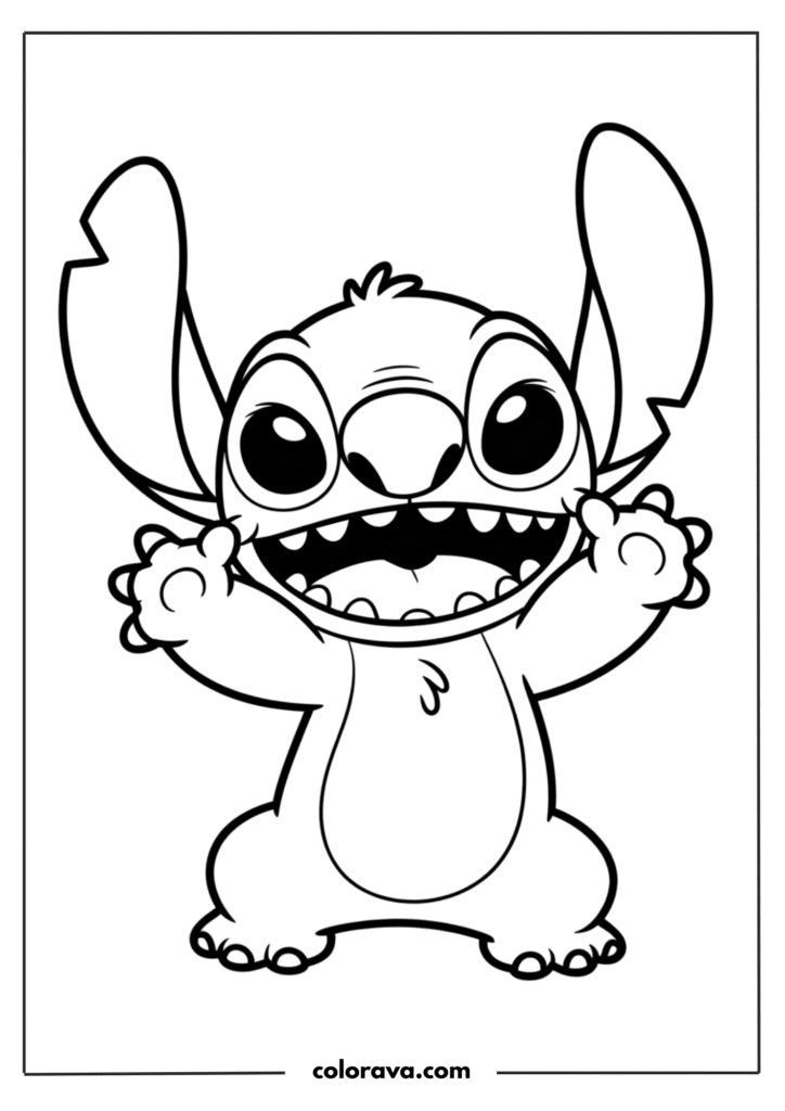 Stitch coloring pages