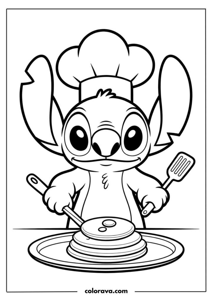 Stitch coloring pages