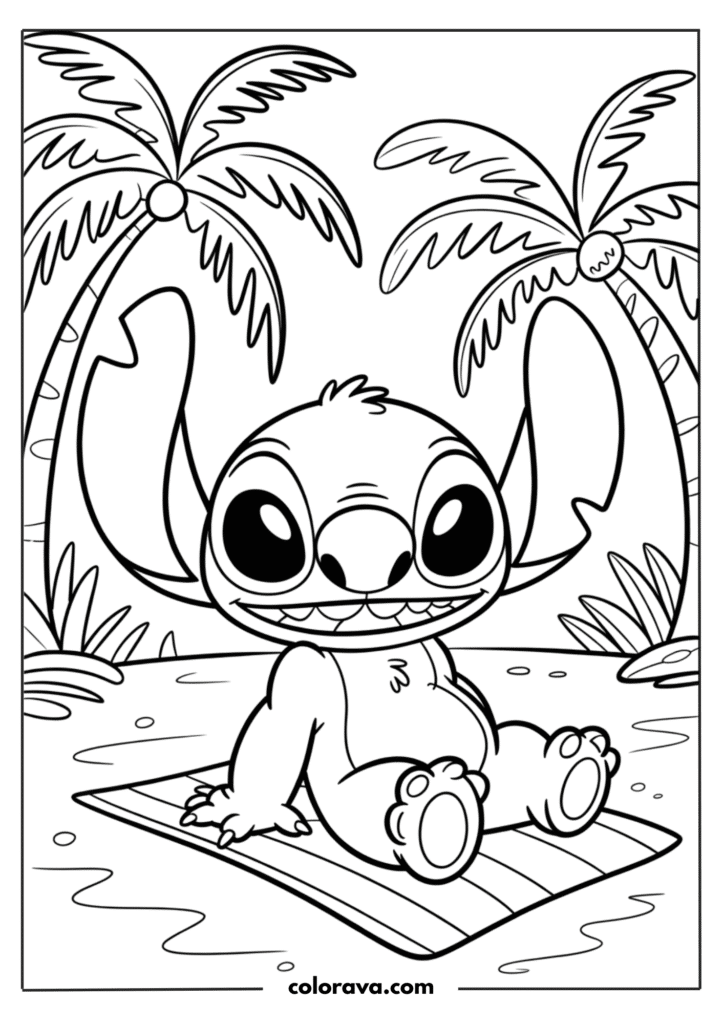 Stitch coloring pages