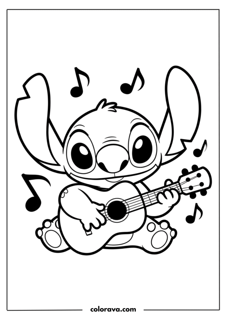 Stitch coloring pages