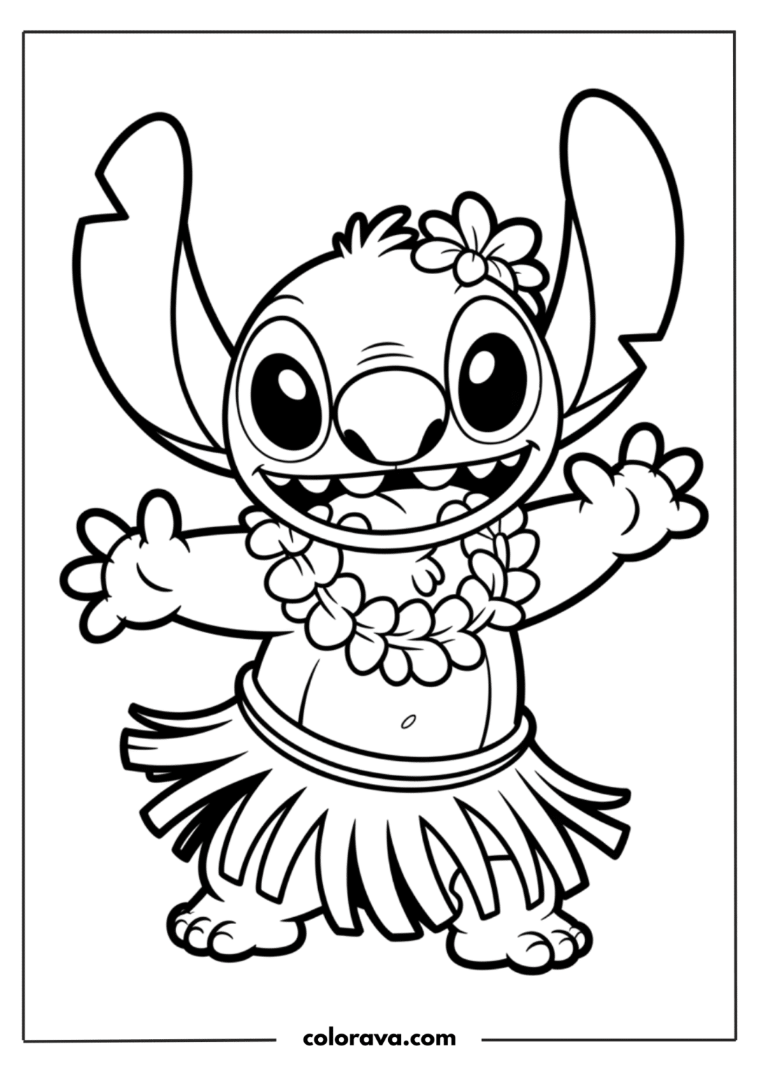 60 Stitch Coloring Pages - Free Printables (PDF) - COLORAVA