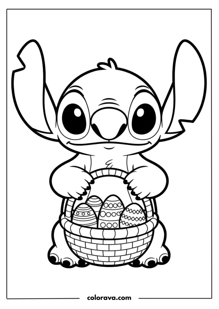 Stitch coloring pages