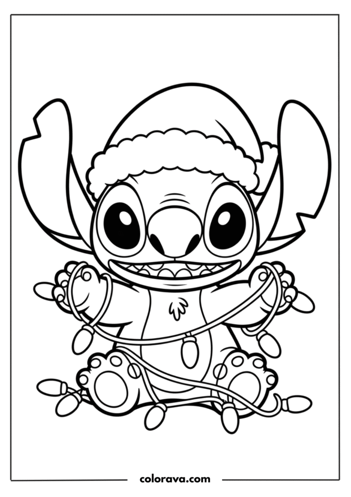 Stitch coloring pages