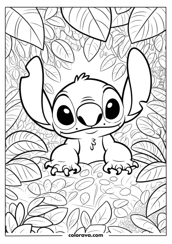 Stitch coloring pages