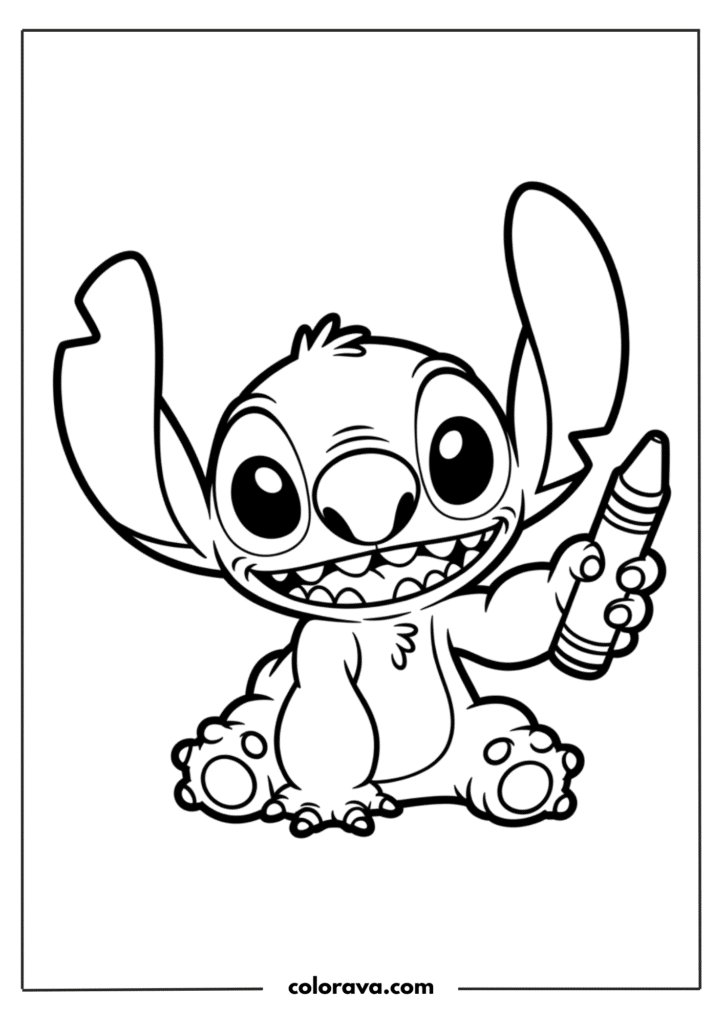 Stitch coloring pages