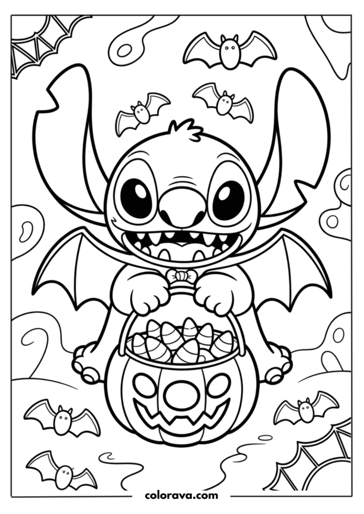 Stitch coloring pages