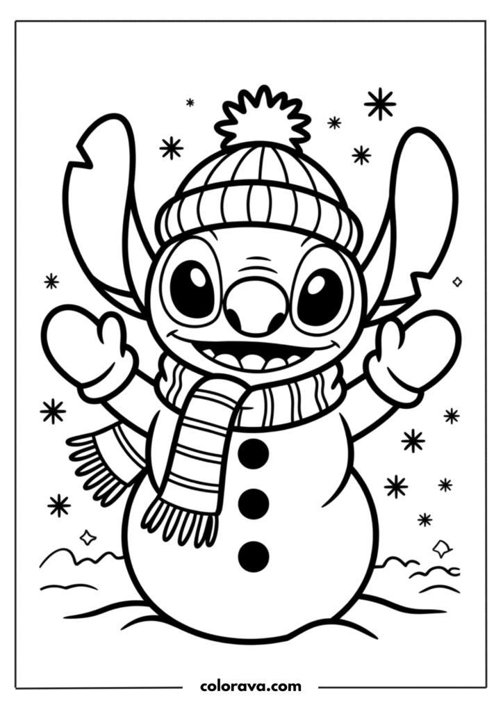 Stitch coloring pages