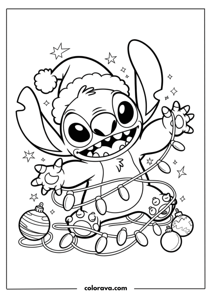 Stitch coloring pages