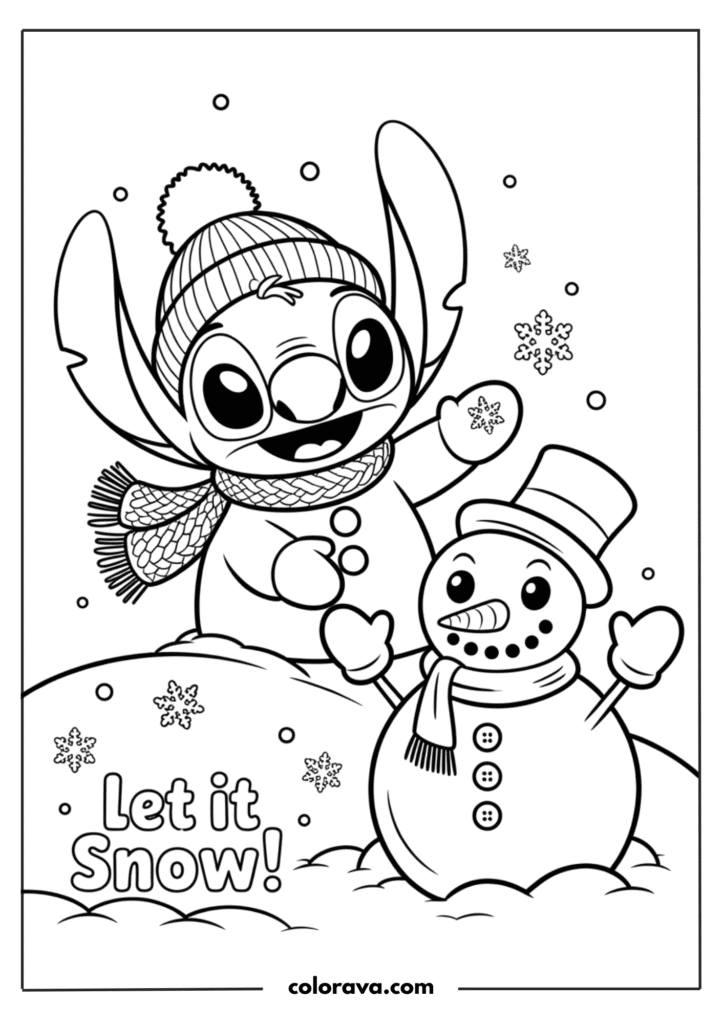 Stitch coloring pages