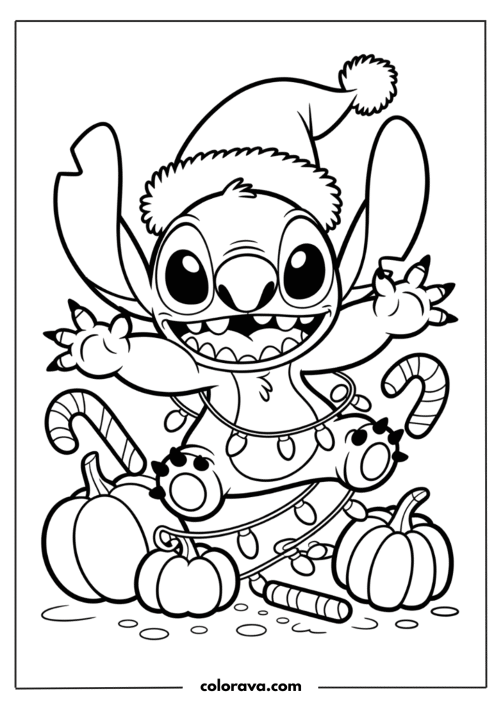Stitch coloring pages