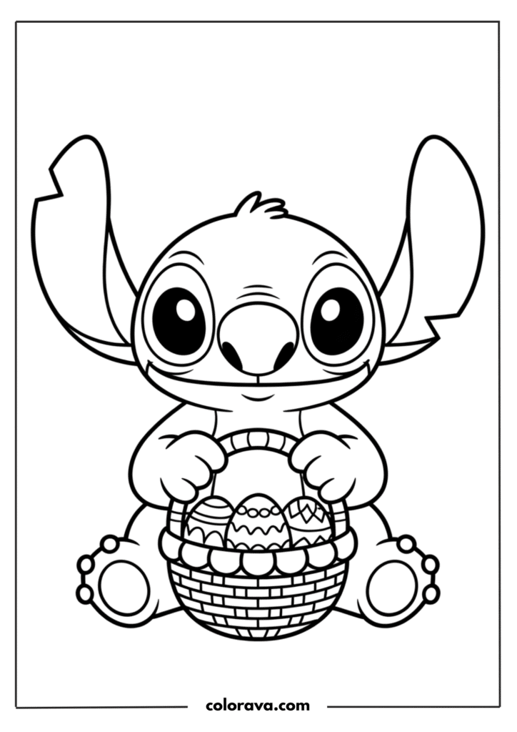 Stitch coloring pages