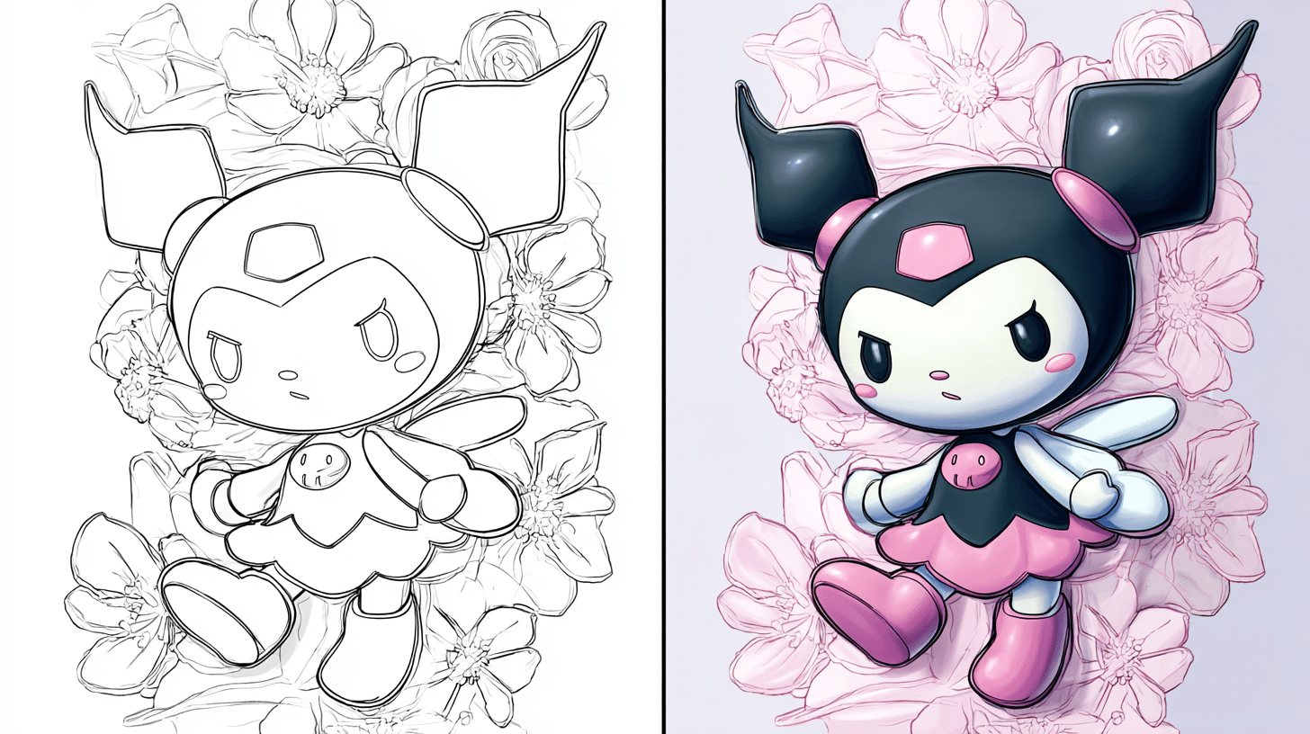 kuromi coloring pages,Kuromi printable coloring pages,Kuromi Coloring Page,kuromi coloring sheets kuromi coloring pages