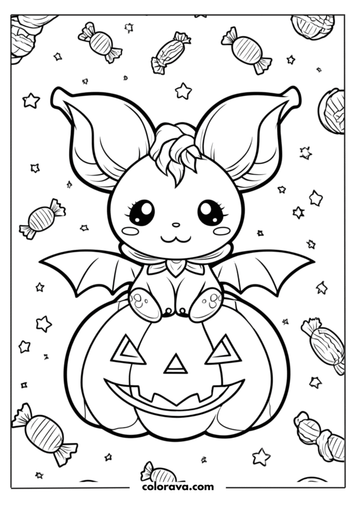 kuromi coloring pages