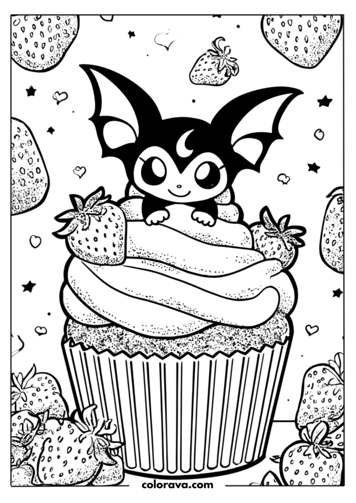 kuromi coloring pages