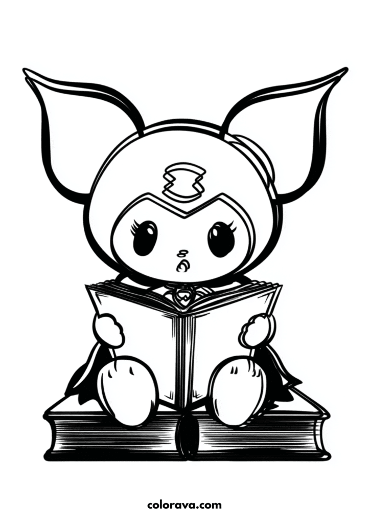 kuromi coloring pages