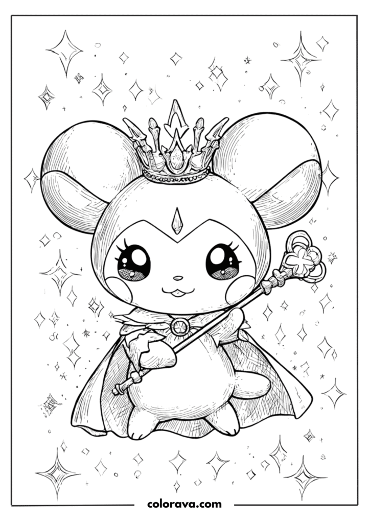 kuromi coloring pages
