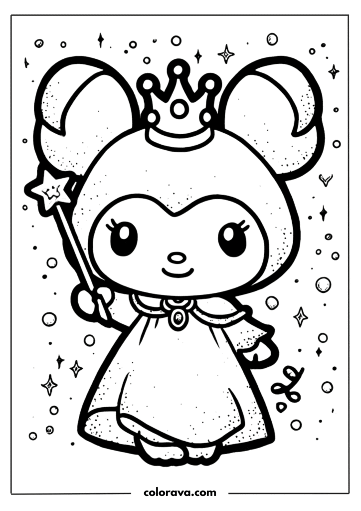 kuromi coloring pages