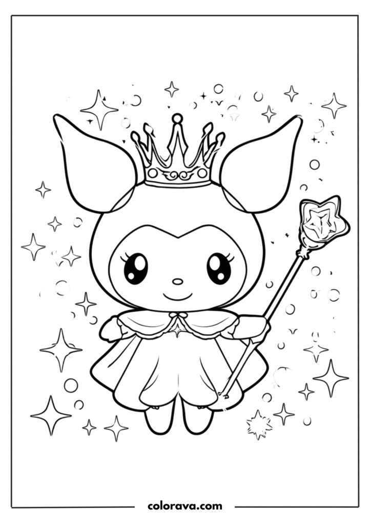 kuromi coloring pages