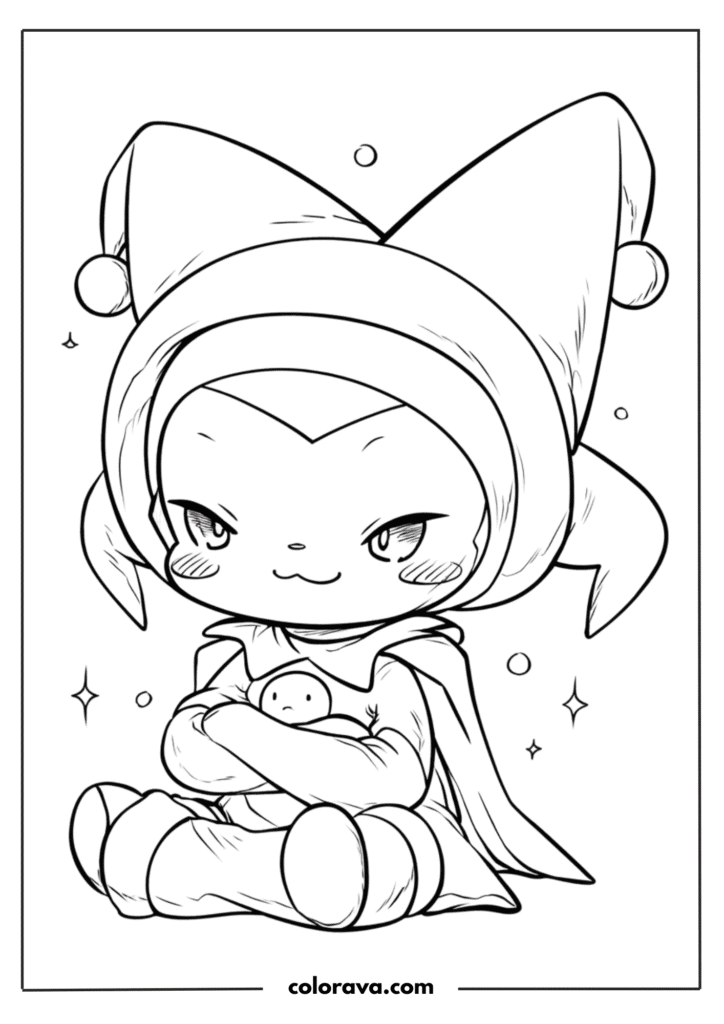 kuromi coloring pages