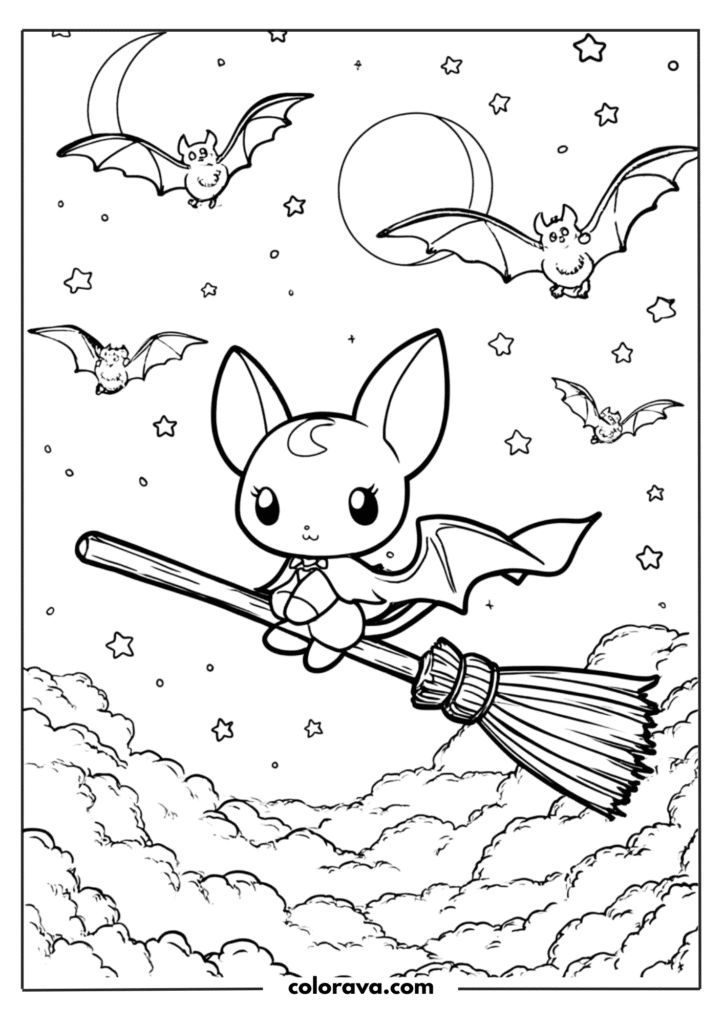 kuromi coloring pages