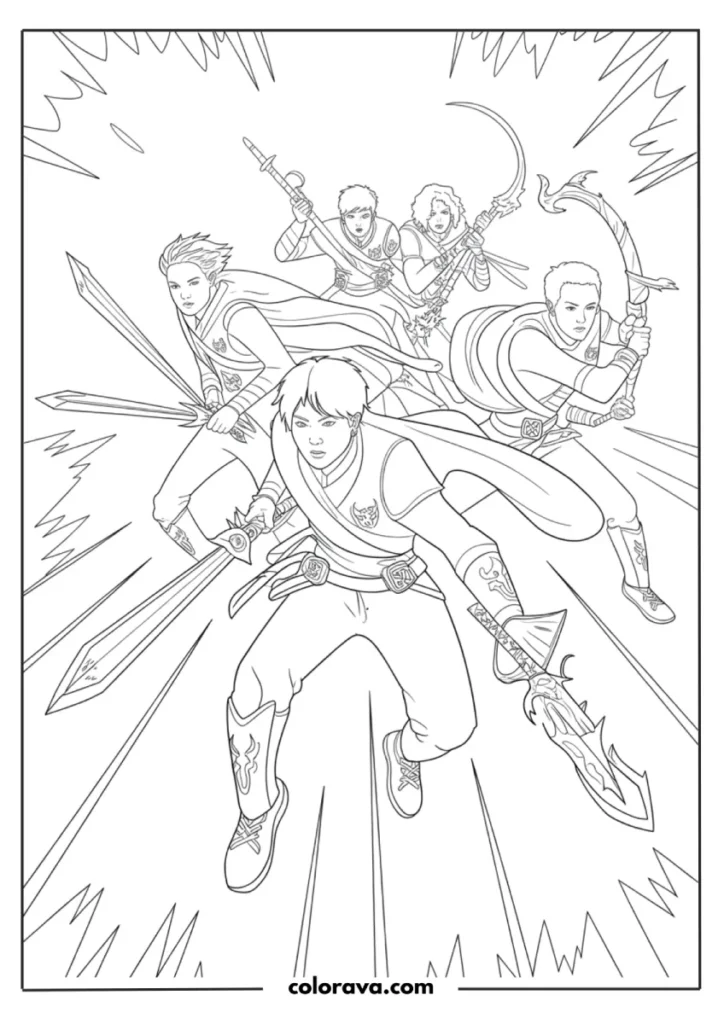 Kpop Demon Hunters coloring pages