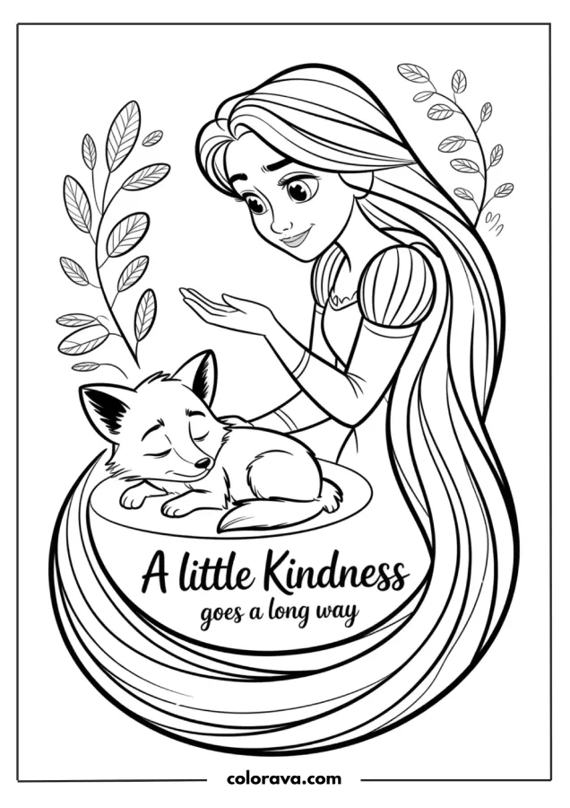 Rapunzel Coloring Pages