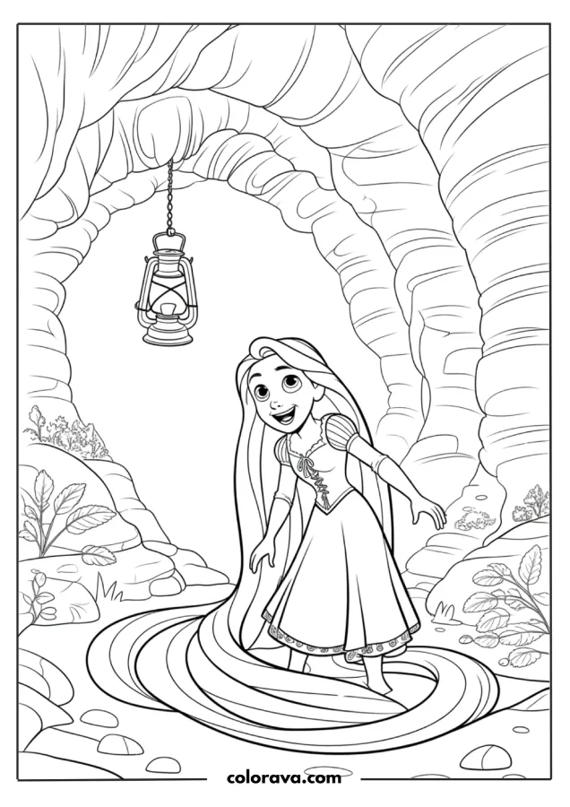 Rapunzel Coloring Pages