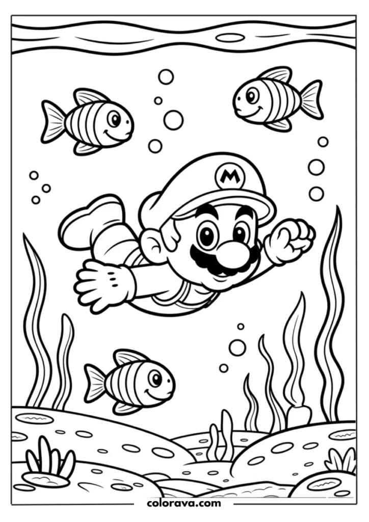 Mario Coloring Pages