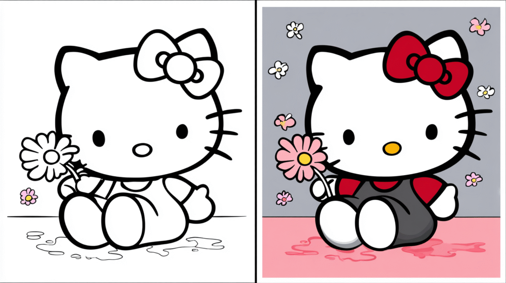 hello kitty coloring pages