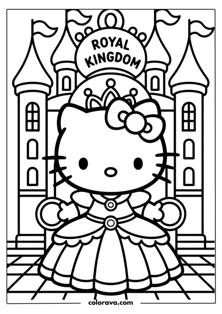 halloween hello kitty coloring pages