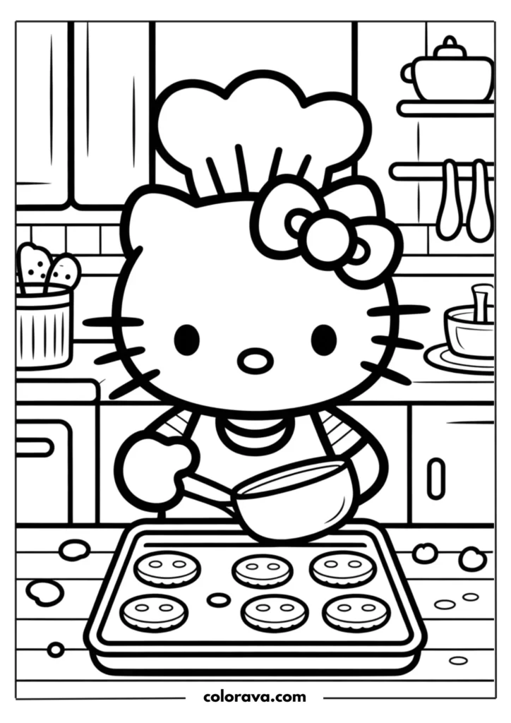 halloween hello kitty coloring pages