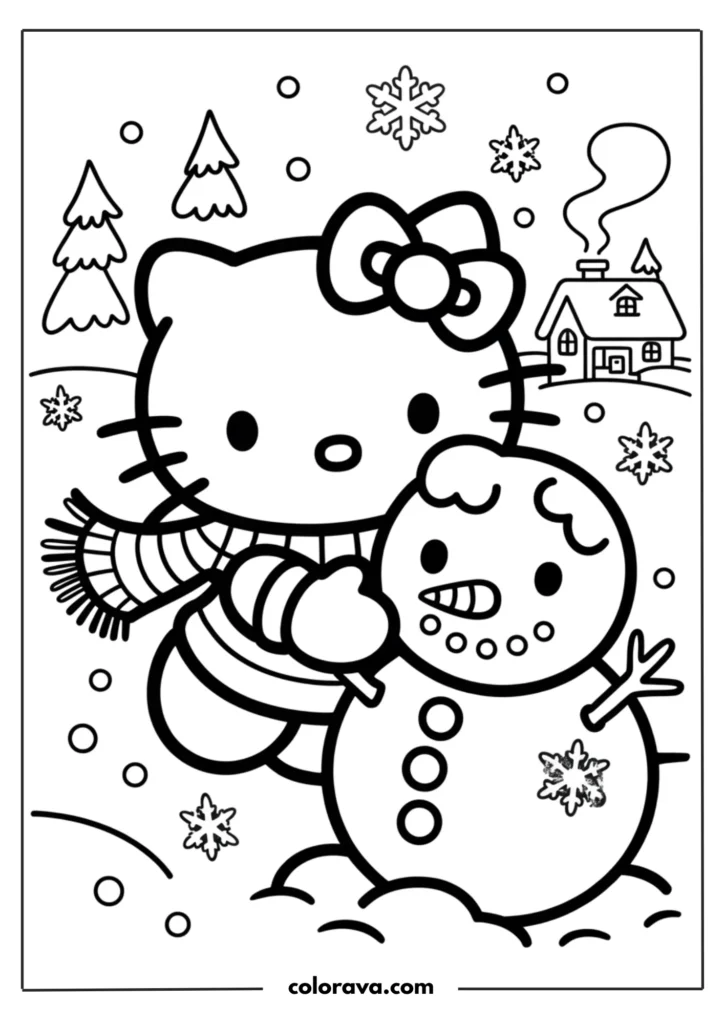 halloween hello kitty coloring pages