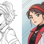 kpop demon hunters coloring page