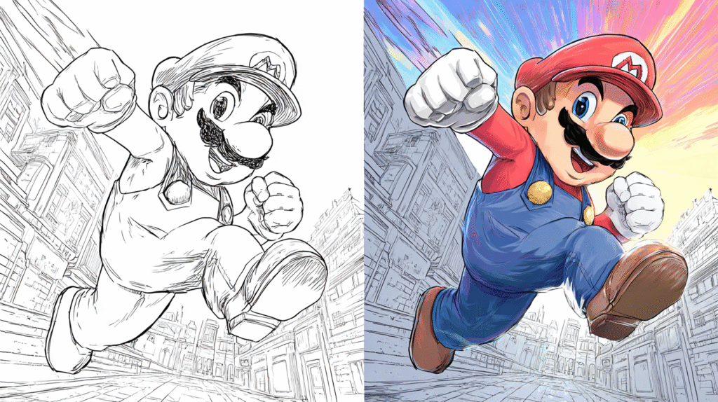 mario coloring pages