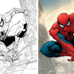 spiderman coloring page