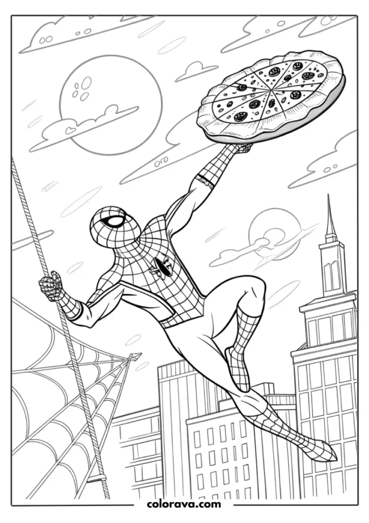 Spiderman coloring pages