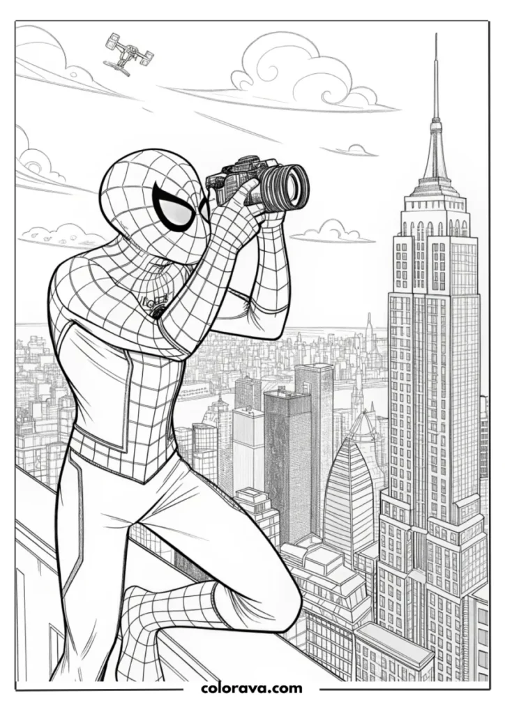 Spiderman coloring pages