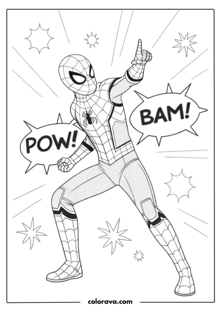 Spiderman coloring pages