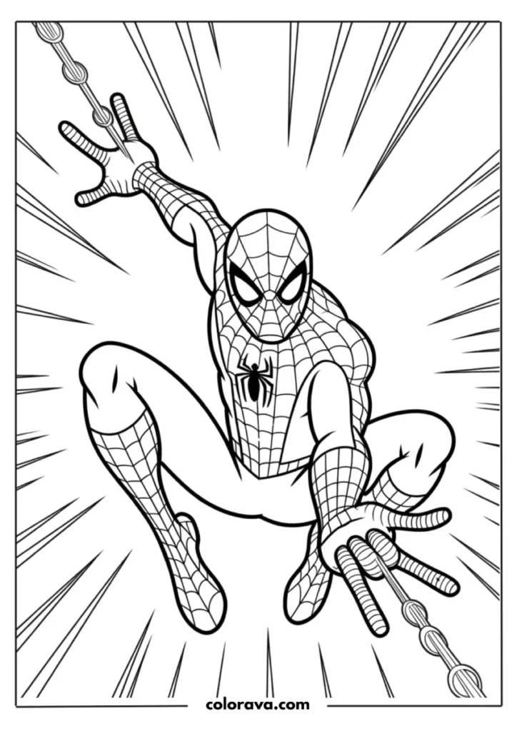 Spiderman coloring pages