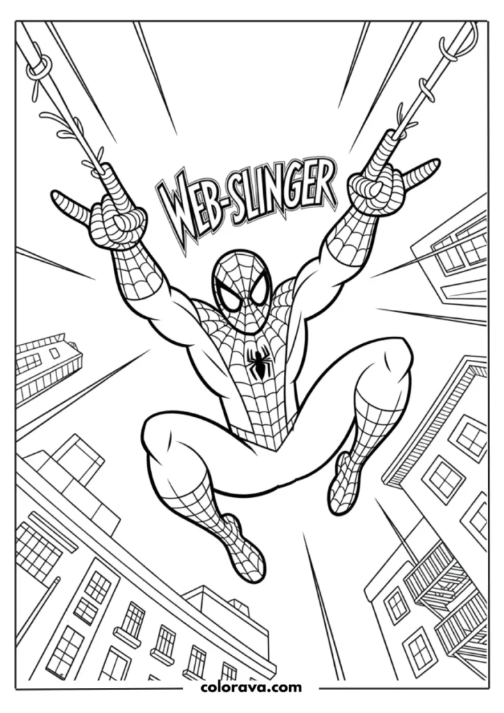 Spiderman coloring pages