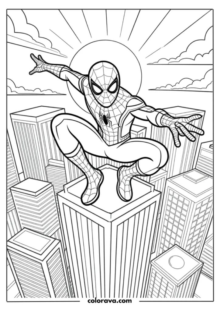 Spiderman coloring pages