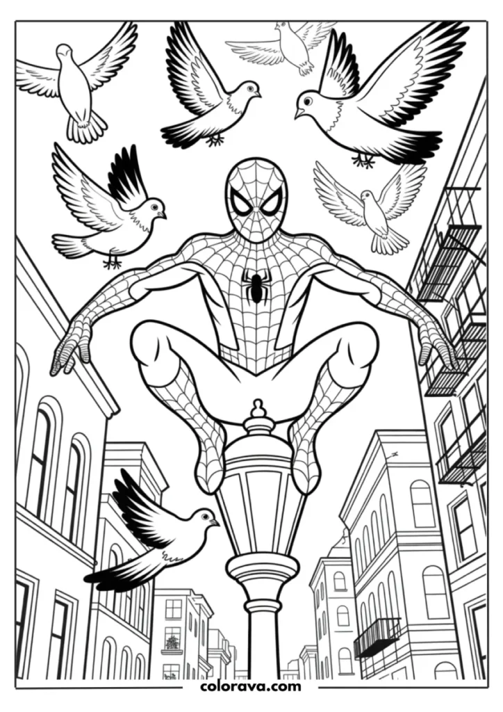 Spiderman coloring pages