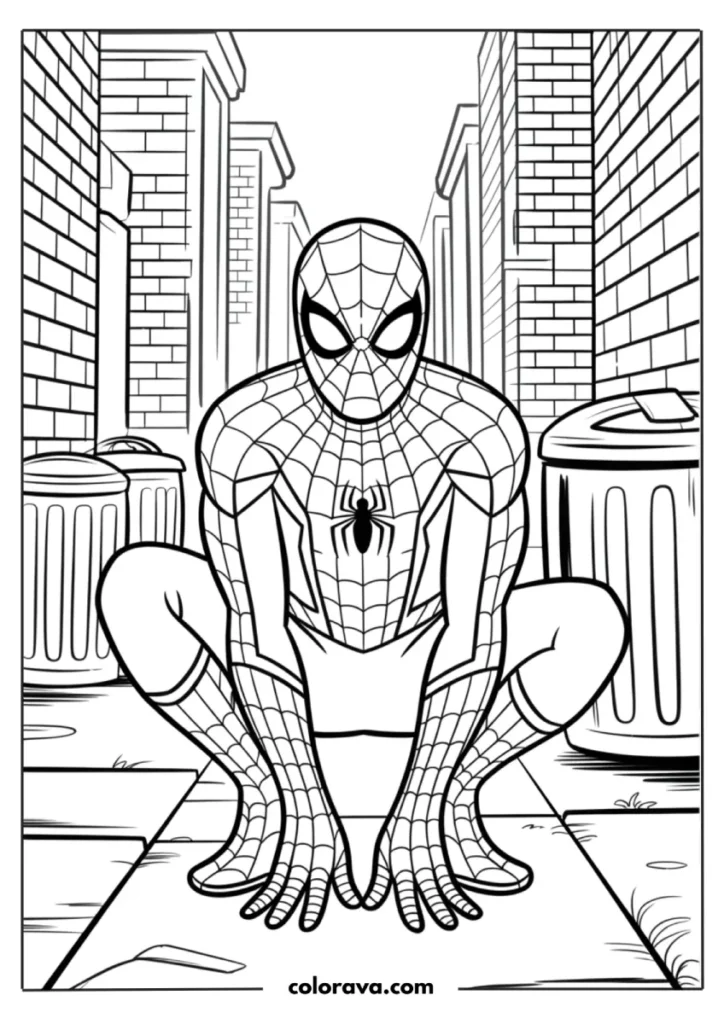 Spiderman coloring pages