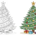 christmas tree coloring pages