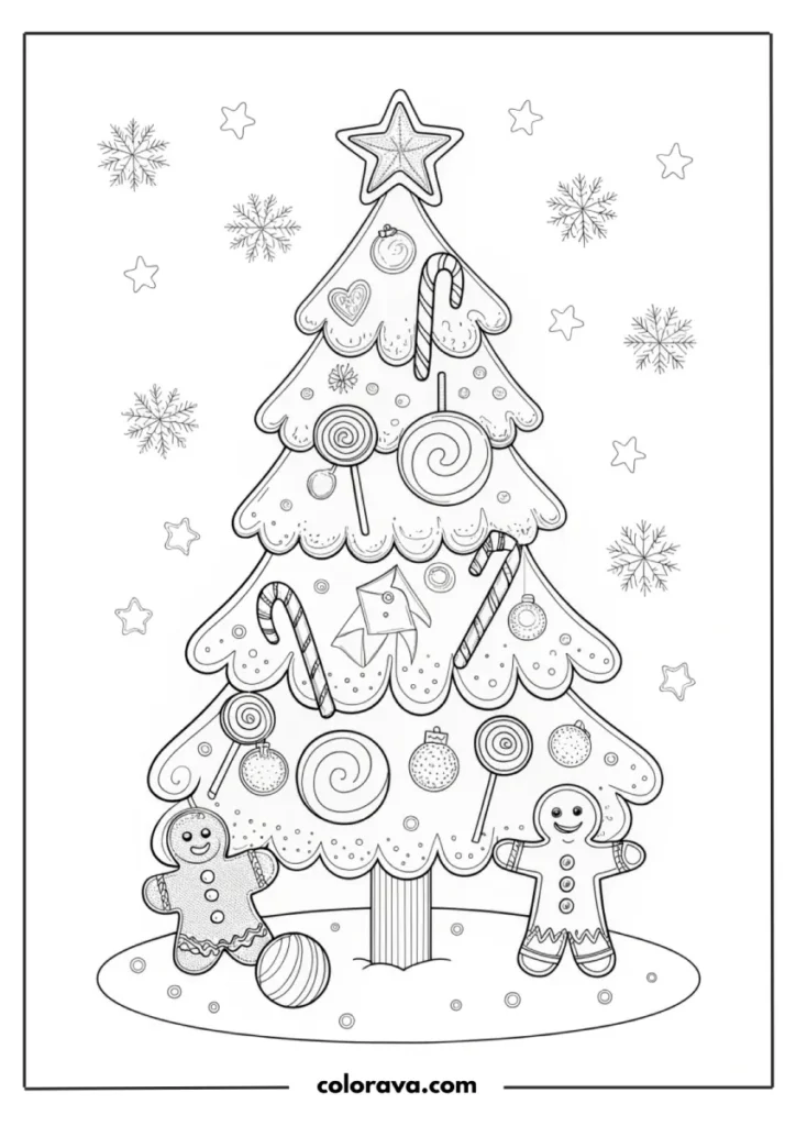 christmas tree coloring pages Christmas Tree Coloring Pages