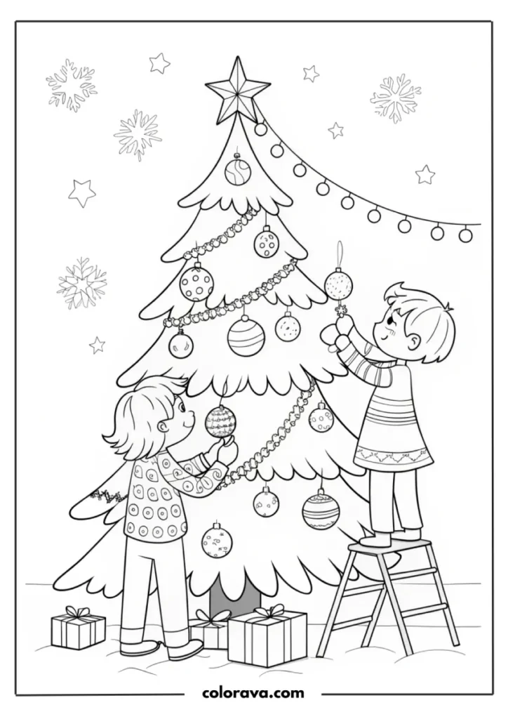 christmas tree coloring pages Christmas Tree Coloring Pages