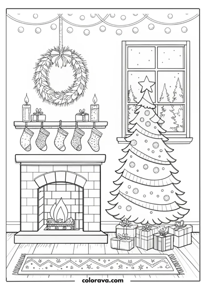 christmas tree coloring pages Christmas Tree Coloring Pages