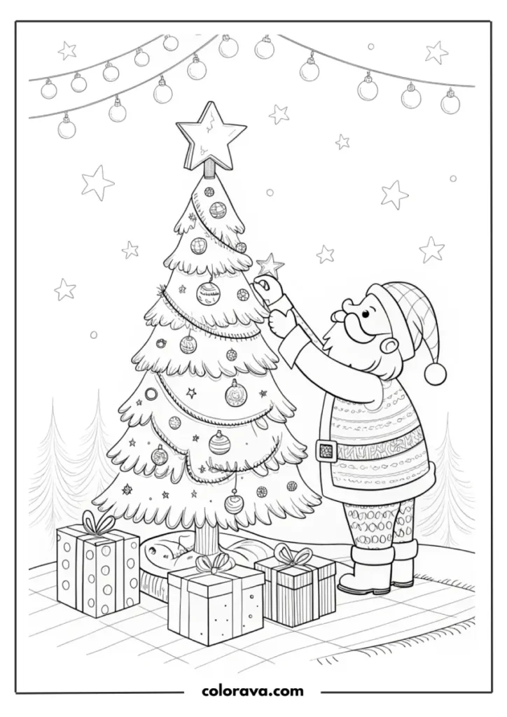 christmas tree coloring pages Christmas Tree Coloring Pages