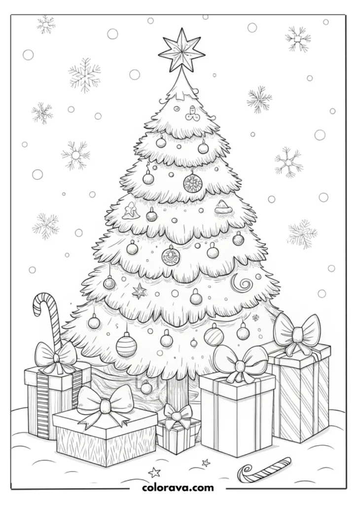 christmas tree coloring pages Christmas Tree Coloring Pages